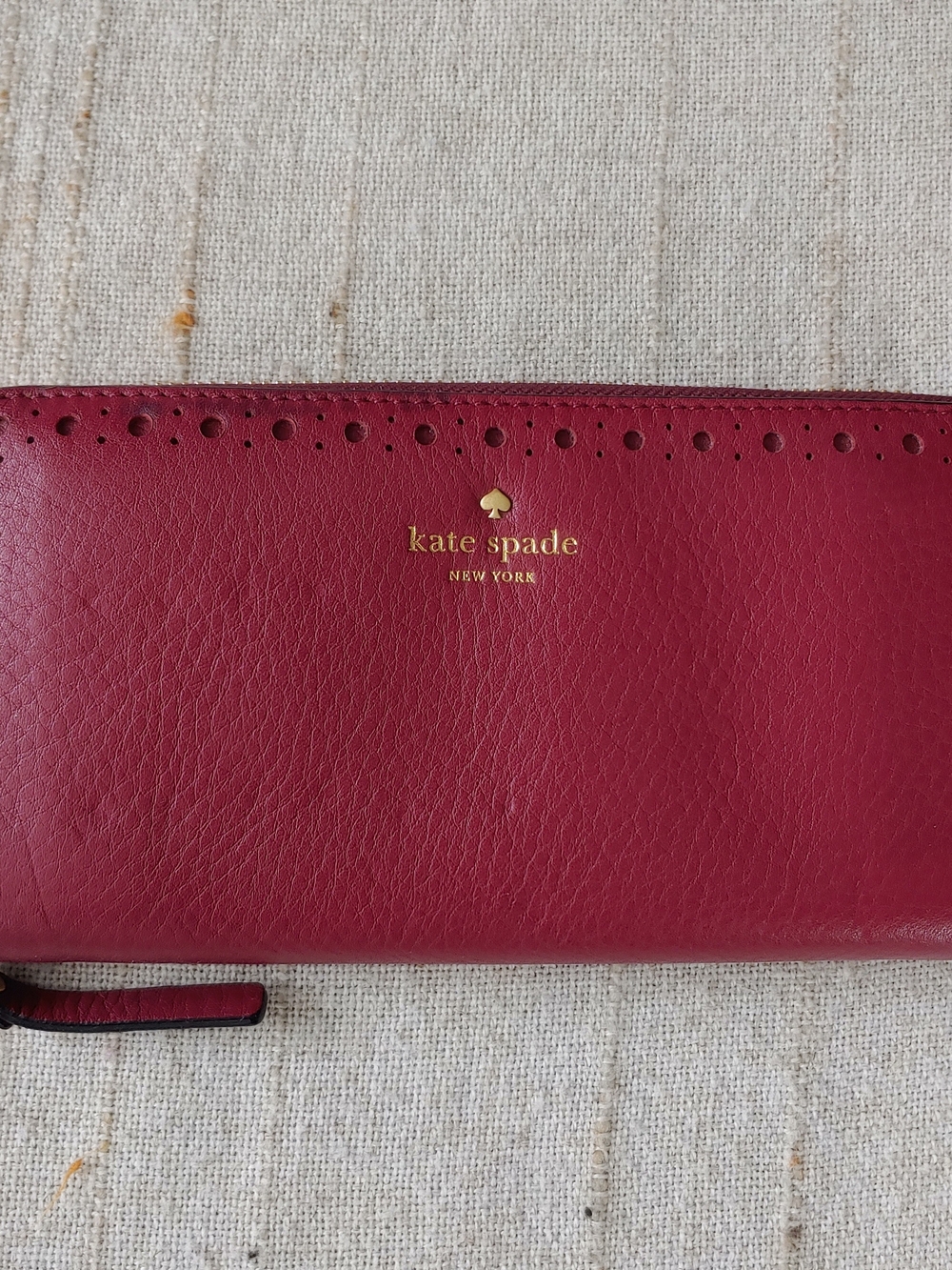 Kate Spade James Street Neda Wallet Merlot / Burgundy Leather